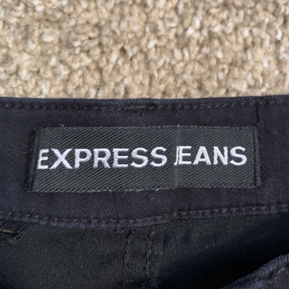 Express | Black Ripped Jeggings - Picture 4 of 6